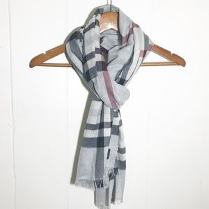 V. Fraud German Made Plaid Scarf
